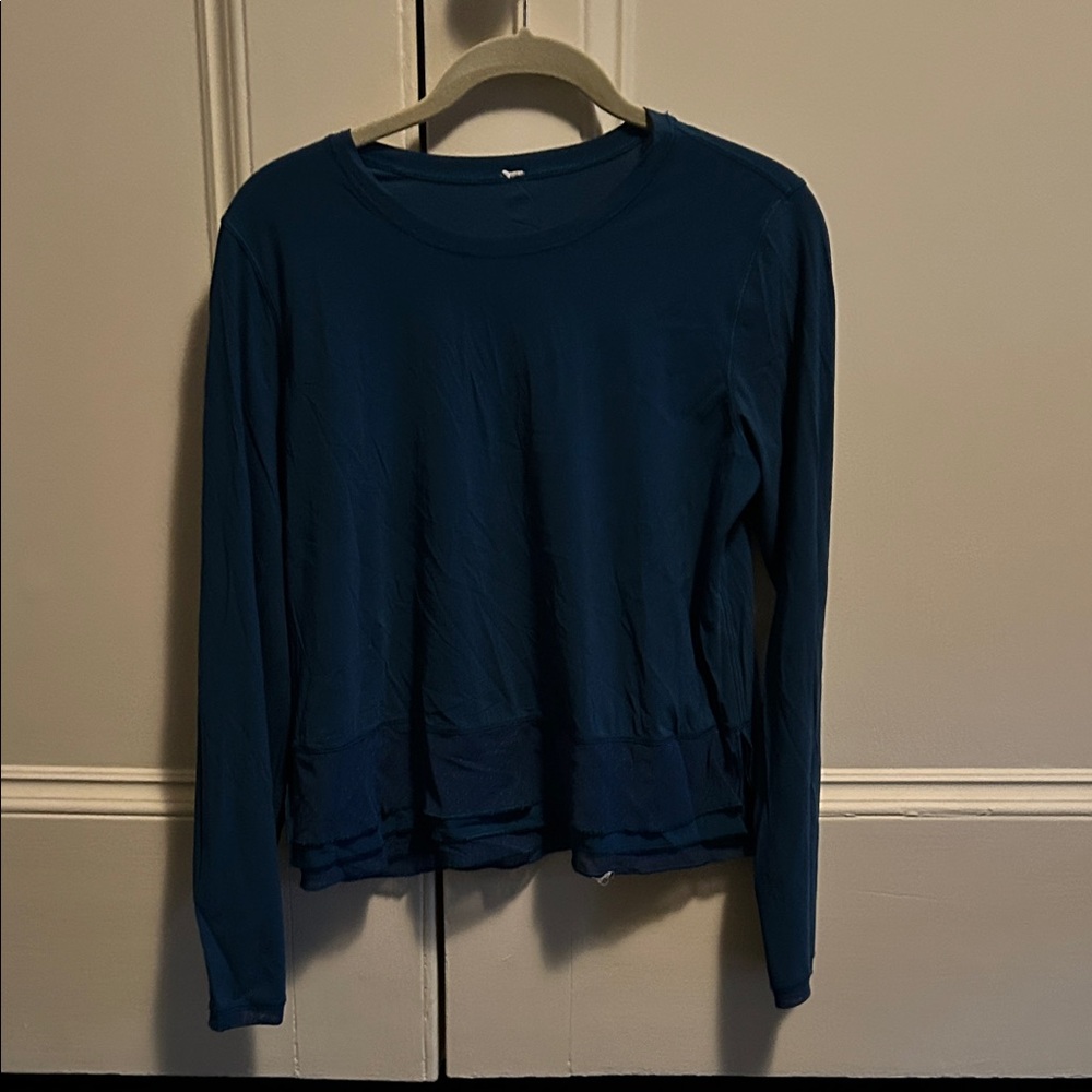 Lululemon Athletica Deep Blue Long Sleeve Top